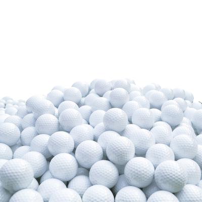 China Synthetic Rubber Promotion Printing White Custom Tournament Golf Balls for sale