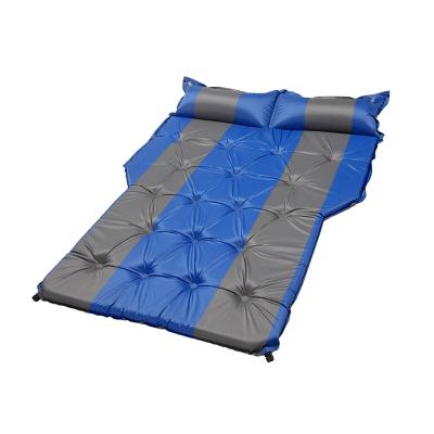 China Outdoor Ultralight Camping Sleeping Mattress Inflatable Mats With Pillow Attached Camping Sleep for sale