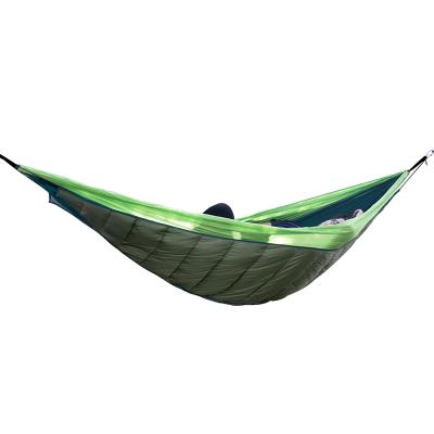 China Adult Custom Double And Single Travel Outdoors Thicken Hanging Hammock Sleeping Bag for sale