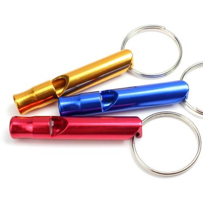 China Wild Multifunctional Aluminum Alloy Small Size Outdoor Camping Survival Hunting Tools Survival Mini Whistles for sale