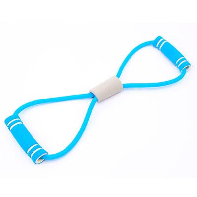 China Wholesale Fitness 8 Word Resistance Pull Rope Yoga Chest Expander Bodybuilding Yoga Skid Resistant Foot Resistance Pull Rope for sale