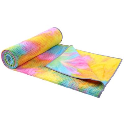 China Anti Slip Microfiber Yoga Towel QUICK DRY Folding Eco Friendly Mat for sale