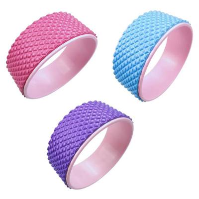 China Commercial professional fitness equipment waist use non-slip yoga circles massage yoga roller back wheel for sale