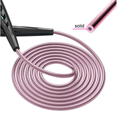 China Long Handle PVC Cross Rope ABS Wear Resistant Adjustable Gym Cheap Jump Rope for sale