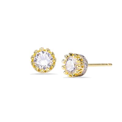 China CLASSIC jasen classic jewelry hot selling brass CZ simple stud earrings for woman for sale