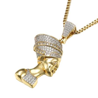 China 925 Sterling Silver Iced Out Hip Hop Jewelry FASHIONABLE Chief CZ Bling Bling Pendant for sale