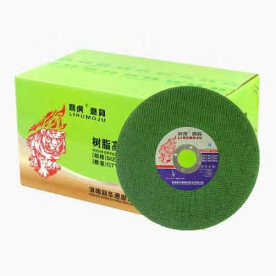 China High Performance Cut and 7 Inch Green Single Fiberglass 3.0mm Fiberglass Net Abrasive Cutting Disc For Stainless Steel for sale