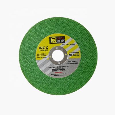 China 5 Inch 1.5mm Cutting Disc Green Color Fast Sharp Cutting Resinoid High Speed ​​Wheel for sale