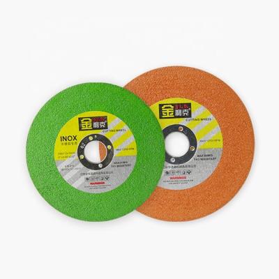 中国 Durable 4 Inch 1.2mm Abrasive Sanding With A Fiberglass Cutting Disc Green Double Fillet Super Thin Steel Cutting Wheel 販売のため