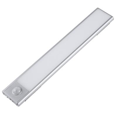 China Modern Ultrathin Magnet USB Motion Sensor Light Rechargeable Smart Wardrobe Under Cabinet Kitchen Lighting for sale