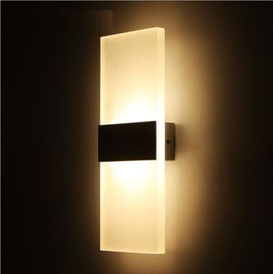 China Modern AC85-265V Led Room Acrylic Living Room Bedding Lamp Indoor Wall Mount Lights for sale