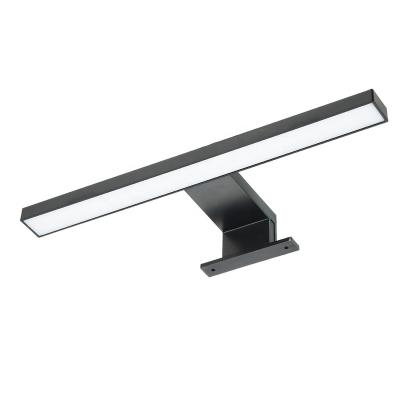 China Modern Cabinet Mounted IP44 Waterproof 300mm Length ABS Housing Led Bathroom LED Light Black Mirror Lamps for sale