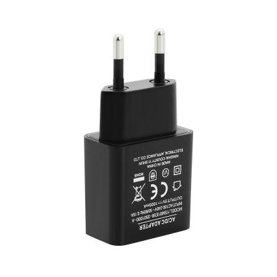 China 5V 1A EU Plug Power Adapter USB Charger With GS CE EMC LVD ERP EN61558 Certificate YS-M01-EU for sale