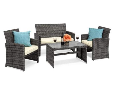 China Modern Garden Terrace Table And Chair Set High Quality Outdoor Rattan Furniture for sale