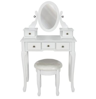 China Fashion Modern Premium Luxury Bedroom Dressing Table With Mirror And Stool for sale