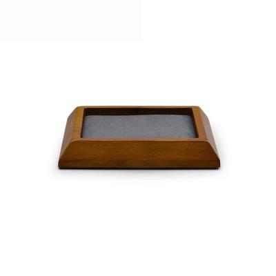 China 2022 Handmade Newest Wooden Jewelry Packaging Tray For Jewelry Store Counter And Window Ring Necklace Tray for sale