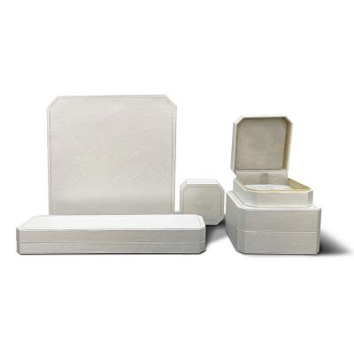 China High End Jewelery Packaging Paper Jewelry Packaging Special&Texture White Jewelry Box For Ring Earring White Paper Pendant Jewelry Box for sale