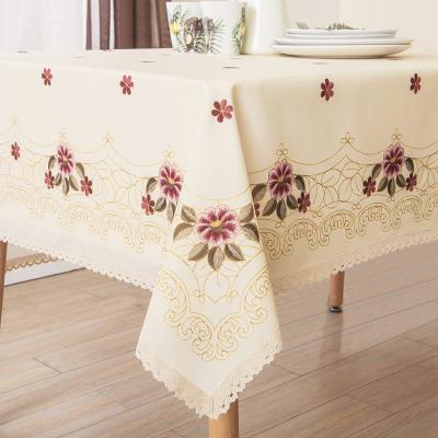 China Disposable Fashion Table Cloth Printed Table Covers For Home Luxury Elastic Edged for sale