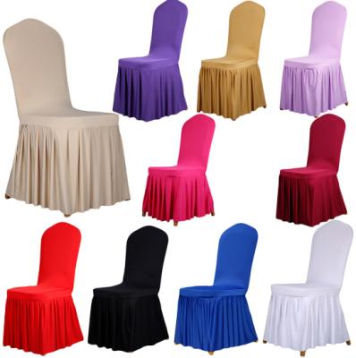 China Durable High Quality Banquet Edging Wedding Chair Cover For Wedding Events Spandex for sale