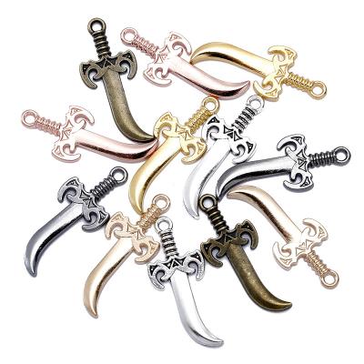 China 100pcs/bag vintage metal jewelry weapon dagger jewelry accessories charm diy jewelry making M68 for sale