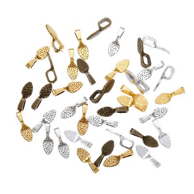 China Vintage 4 Colors Alloy Metal Antique Ribbon Shovel Charm Jewelry Making DIY Handmade Craft 15*5mm J168 for sale