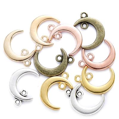 China 100pcs/bag Cute Cute DIY Mini Moon Pendants Earrings Bracelet Charm Accessories For Jewelry Carfts Making L629 for sale