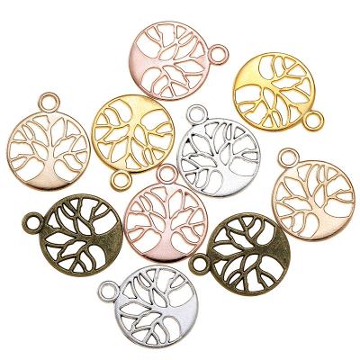 China 300pcs/bag TRENDY Alloy Tree Of Life Charm Jewelry Accessories Pendant Necklace Jewelry Making Q271 for sale