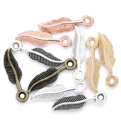 China 500pcs/bag Vintage Metal Zinc Alloy Leaves Charms Jewelry Factory Fit Pendant For DIY Necklace Bracelet Jewelry Making Findings Q381 for sale