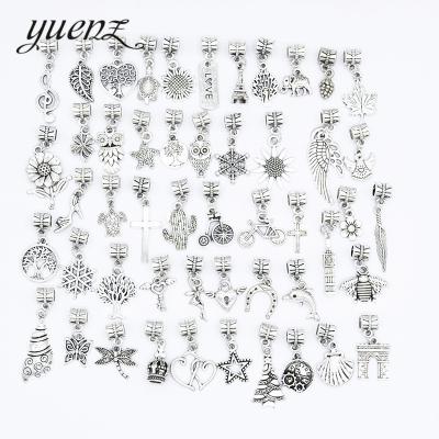 China Vintage hot sale diy zinc alloy hand beaded 50 styles pendant bracelet all kinds of accessories U046 wholesale for sale