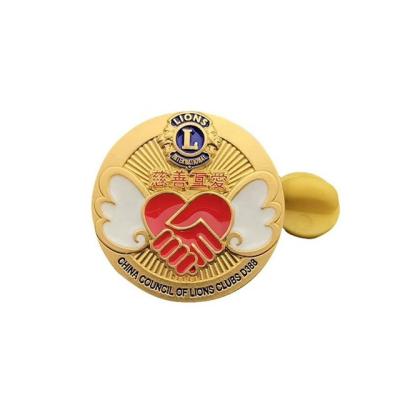 China Europe Custom 3m Metal Pilot Wings Sword Coin Lapel Pin Name Badges for sale