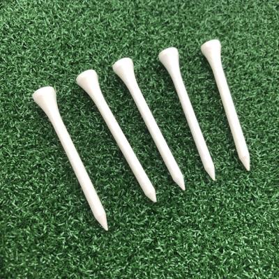 China Factory Price White White Golf Pegs Wholesale Manufacturing Colored Bulk Bamboo Wooden Golf Tees for sale