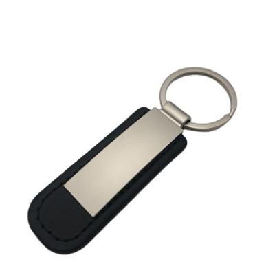 China White Luxury Luxury Metal Brand Sublimation Leather Key Ring Chain Keyring Keychain for sale