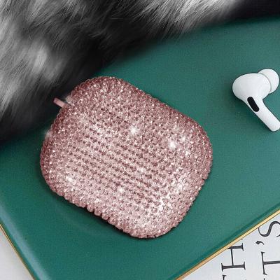 China For Newest Luxury Rhinestone Diamond Premium Earphone Case Shockproof Earphone Protector 2021 for sale