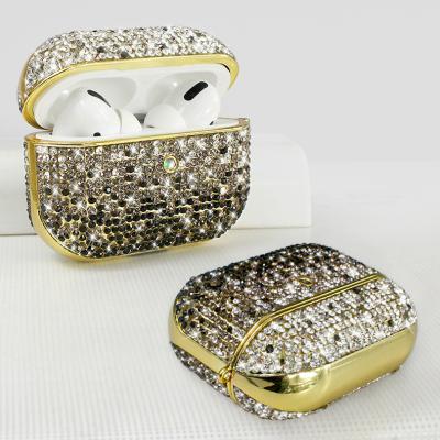 China Factory Wholesale Diamond Cases Cover Waterproof For AirPods Rhinestone Airpod Case Key Chain Bling for sale