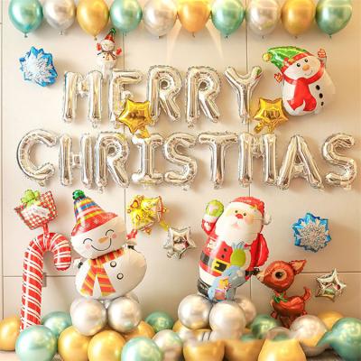 China Festival Decoration Christmas Party Hot Selling Decorative Supplies Balloon Set For A Happy Balloon Set for sale