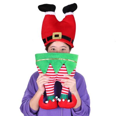 China Christmast Ornament Kids Christmas Adult Christmas Hat Super Popular Red Pants Clowns Hat Christmas Party Decorations for sale