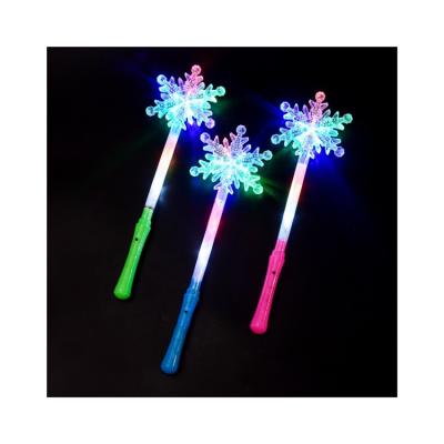 China PVC new product part supplies LED snow stick magic toy art children's toy flashing stick for sale