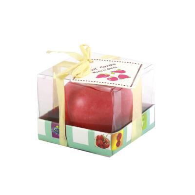 China Birthdays Aromatherapy Gift Party Decoration Fruit Christmas Eve Apple Shaped Candles For Thanksgiving Day for sale