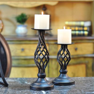 China Home Decoration Top Selling Candlestick Holder Metal Candle Holder Pillar Candle Holder for sale