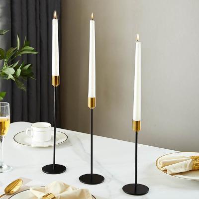 China Creative romantic electroplating wedding candlestick Nordic simple home metal main candlestick dining table iron decoration golden December for sale