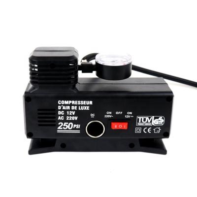 China Verhicle Tire Inflating 12V DC 220V Air Compressor Pump Digital Display Tire Inflator Auto Tire Pump Portable For Suv Cars for sale