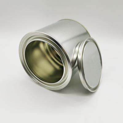 China Chemical Tin Cans For Candles 0.8L Empty Round Can With Metal Cover for sale