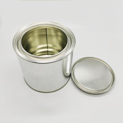 China Chemical Tin Can Customized 0.8L Empty Candle Round Aluminum Tin Can With Metal Cover for sale