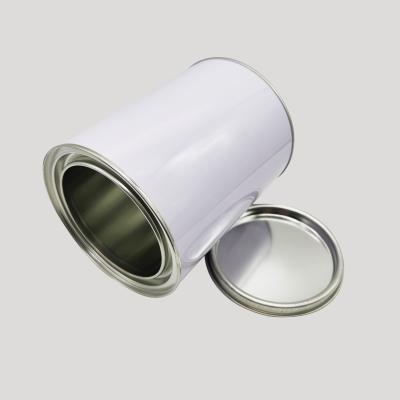 China 1L round empty high quality chemical tin can the lubricant motor oil bucket for sale