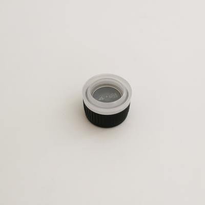 China High Quality Non Spill Customize 25.4mm Black Screw Plastic Lids For Chemical Tin Can for sale