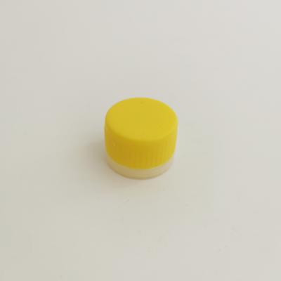 China Non Spill Customize 25.4 Mm High Quality Yellow PE Screw Plastic Lids For Chemical Tin Can for sale