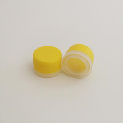 China Non Spill China Supplier Customize High Quality 25.4mm Yellow PE Plastic Screw Lids For Chemical Tin Can for sale