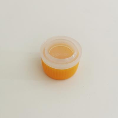 China Non Spill Factory Direct Sale 25.4 Mm Customize Orange Plastic Screw Lids For Chemical Tin Can for sale