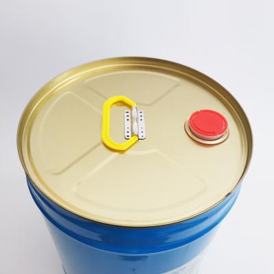 China Paint China Supplier Customize 5 Gallon Empty Metal Engine Oil Chemical Barrel With Plastic Handle&spout for sale