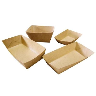 China 3 Pounds Available Wholesale Available Kraft Paper/Cardboard Check Food Wrapping Paper Chicken Nuggets Food White Paper Tray for sale